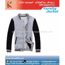 Broderie personnalisée Winter College Jacket Bomber Jacket / veste de baseball / veste universitaire